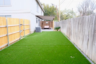 Backyard outdoor space at Round Rock short-term rental