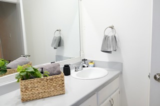 Bathroom in Round Rock TX furnished rental